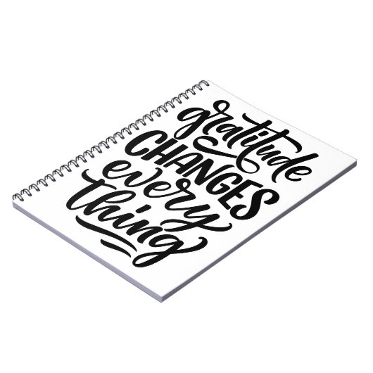 Dankbaarheid verandert alles notitieboek (Linkerzijde)