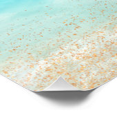 Dankbaarheid verandert alles Tropical Beach Post Perfect Poster (Hoek)