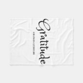 Dankbaarheid Verandert Houding Thanksgiving Herfst Fleece Deken (Voorkant (Horizontaal))