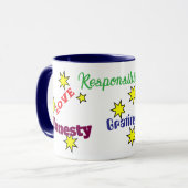 Dankbaarheid Verantwoordelijkheid 11oz Mok door Za (Voorkant links)