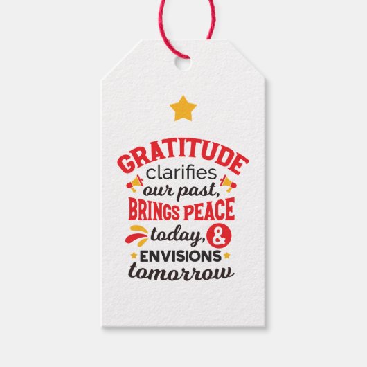 Dankbaarheid verheldert onze verleden tijd – Inspi Cadeaulabel (Voorkant)