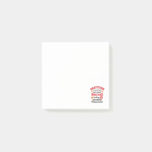 Dankbaarheid verheldert onze verleden tijd – Inspi Post-it® Notes (Voorkant)