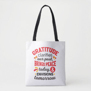 Dankbaarheid verheldert onze verleden tijd – Inspi Tote Bag