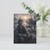 Dankbaarheid / Visser / Een Stille Haven Briefkaart (Staand voorkant)