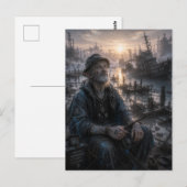 Dankbaarheid / Visser / Een Stille Haven Briefkaart (Voorkant / Achterkant)