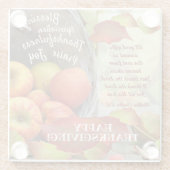 dankbaarheid voor Gods geschenken Glazen Onderzetter (Achterkant)