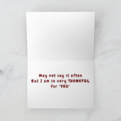 ***DANKBAARHEID VOOR JOU*** THANKSGIVING KAART (Binnen)