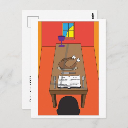 Dankbaarheid voor vandaag briefkaart (Voorkant / Achterkant)