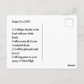 Dankbaarheid voor vandaag briefkaart (Achterkant)