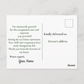 Dankbaarheid voor vernieuwd zicht briefkaart (Achterkant)