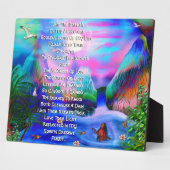 Dankbaarheid Voorouder Gedicht Tafelblad Plaquette Fotoplaat (Zijkant)