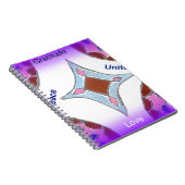 "Dankbaarheid Vrede Liefde Verenig" Mandala Art Pr Notitieboek (Rechterzijde)