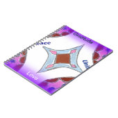 "Dankbaarheid Vrede Liefde Verenig" Mandala Art Pr Notitieboek (Linkerzijde)