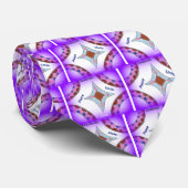 "Dankbaarheid Vrede Liefde Verenig" Mandala Art Pr Stropdas (Opgerold)