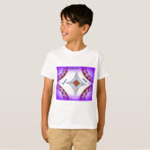 "Dankbaarheid Vrede Liefde Verenig" Mandala Art Pr T-shirt (Voorkant volledig)