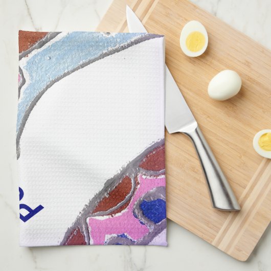 "Dankbaarheid Vrede Liefde Verenig" Mandala Art Pr Theedoek (Quarter Fold)