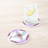 "Dankbaarheid Vrede Liefde Verenig" Mandala Art Pr Zandsteen Onderzetter (Zijkant)