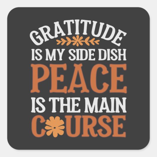 Dankbaarheid & Vrede Sticker Blad -  (Voorkant)