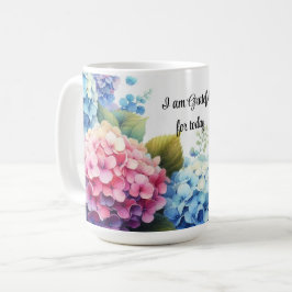 Dankbaarheid Waterverf Hydrangeas Koffie Mok