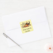 Dankbaarheids Hoorn des Overvloeds Thanksgiving St Vierkante Sticker (Envelop)