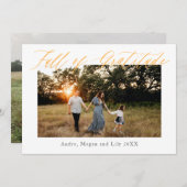 Dankbaarheidsdag vol dankbaarheid kaart (Voorkant / Achterkant)