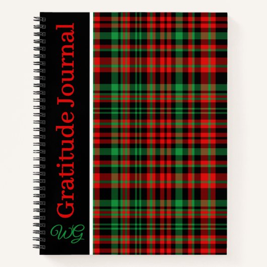 Dankbaarheidsdagboek Gepersonaliseerde Aardbei Pla Notitieboek (Voorkant)
