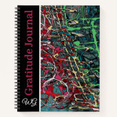 Dankbaarheidsdagboek Gepersonaliseerde Graffiti Ar Notitieboek (Voorkant)