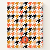 Dankbaarheidsdagboek Houndstooth Oranje herfstkleu Notitieboek (Achterkant)