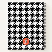 Dankbaarheidsdagboek Houndstooth zwart en wit Notitieboek (Achterkant)