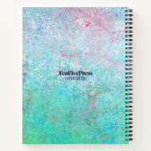 Dankbaarheidsdagboek Serene Blauwgroen en Pink Notitieboek (Achterkant)