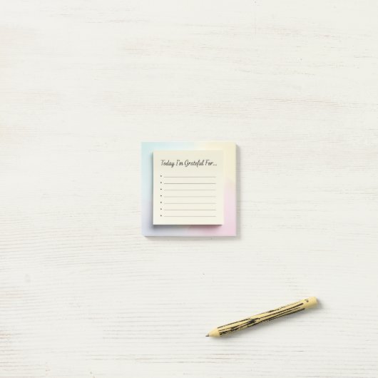 "Dankbaarheidsdagboek" Sticky Notes (Op bureau)