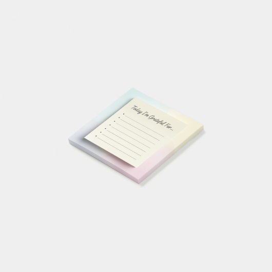 "Dankbaarheidsdagboek" Sticky Notes (Schuin)