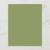 Dankbaarheidsdiner Elegante Gouden Bladeren Groene Flyer (Achterkant)