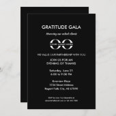 Dankbaarheidsgala-evenement voor klantwaardering kaart (Voorkant / Achterkant)