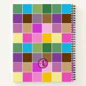 Dankbaarheidsjournaal Gepersonaliseerde Paarse vin Notitieboek (Achterkant)