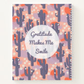 Dankbaarheidsjournaal Modern Cactus gepersonalisee Notitieboek (Achterkant)