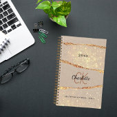 Dankbaarheidsjournaal roos gouden agaat beige mono notitieboek