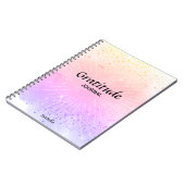 Dankbaarheidsjournaal Roze Paarse Waterverf Monogr Notitieboek (Linkerzijde)