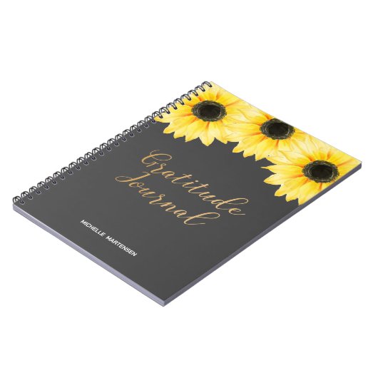 Dankbaarheidsjournaal - Sunflower Journal Notitieb Notitieboek (Linkerzijde)