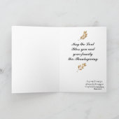 Dankbaarheidskaart 'Tel Uw Zegeningen' Feestdagen Kaart (Binnen)