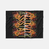 Dankbare activiteit directe Thanksgiving Fleece Deken (Voorkant (Horizontaal))