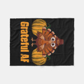 Dankbare Af Thanksgiving grap Kalkoendag grap Vrij Fleece Deken (Voorkant (Horizontaal))