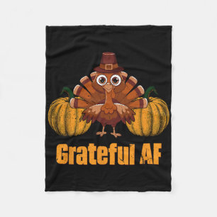 Dankbare Af Thanksgiving grap Kalkoendag grap Vrij Fleece Deken