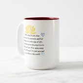 Dankbare affirmaties mok (Voorkant links)