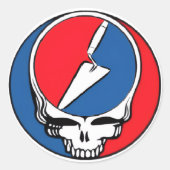 dankbare archeoloog ronde sticker (Voorkant)