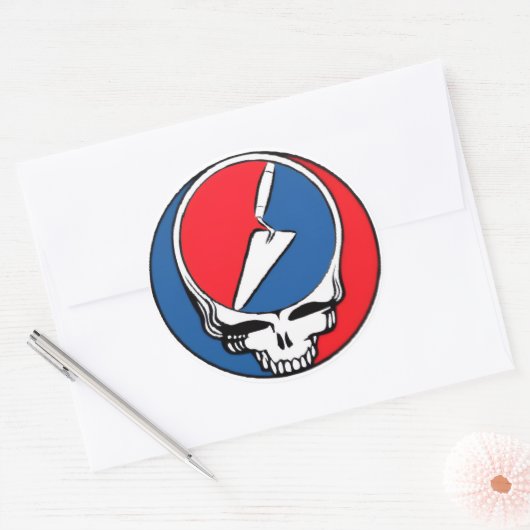 dankbare archeoloog ronde sticker (Envelop)