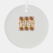 Dankbare Beroepstherapeut Thanksgiving OT Th Glas Ornament (Achterkant)