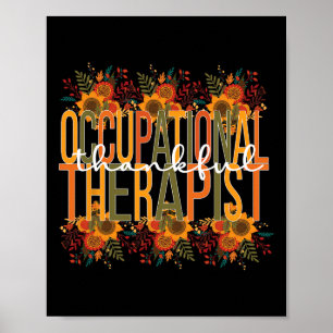 Dankbare Beroepstherapeut Thanksgiving OT Th Poster