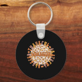 Dankbare Bibliothecaris Thanksgiving Bibliotheekme Sleutelhanger (Voorkant)