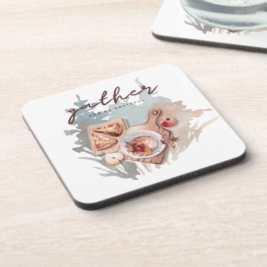 Dankbare bijeenkomst bier onderzetter (Linkerzijde)